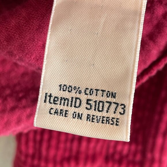 LL Bean Womens Small Shirt Jacket Shacket Wide Wale Corduroy Pocket Top - Picture 4 of 8